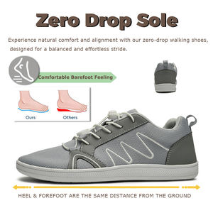 Chaussures minimalistes personnalisées pour la marche pieds nus, souples, à semelle plate zéro drop, avec large embout, en maille respirante, confortables et légères, pour le <span class=keywords><strong>fitness</strong></span> - Product Image 4