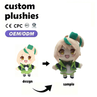 Peluches de haute qualité au design mignon, personnages de dessins animés, jouets en peluche personnalisés, peluche douce en tissu pour enfants