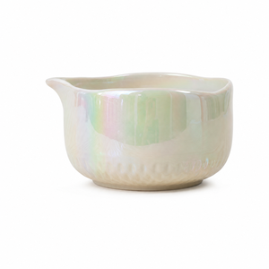 Wholesale SKYJOY 4PC Pearl Green Iridescent Porcelain Japanese Matcha Set Spout Bowl Bamboo Chasen Holder Chashaku for Matcha - Product Image 2