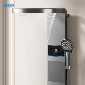 Juego de <span class=keywords><strong>Baño</strong></span> <span class=keywords><strong>Completo</strong></span> de Aluminio de Cuatro Velocidades con Rociador de Lluvia Suave, Accesorios de <span class=keywords><strong>Baño</strong></span>, Cabezal de Ducha Estilo Piano - Product Image 2