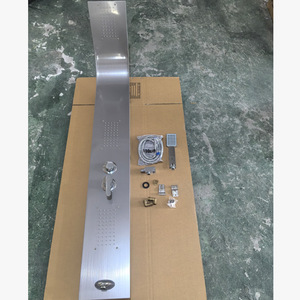 304 Stainless Steel Rain <b>Shower</b> Set Linear Temperature <b>Controlled</b> Bubble <b>Shower</b> Head With Mixing Valve For Bathroom - Product Image 1