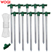 Piquets et butées en alliage d'aluminium WOQI pour le camping et la randonnée en famille