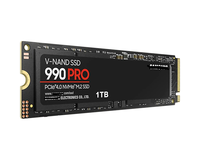 عرض ساخن سام سونغ 990 برو 1/2/4 تيرا بايت PCIe 4.0 x4 NVMe M.2 سرعات تصل إلى 7,450/6,900 ميجا بايت/ثانية كفاءة طاقة