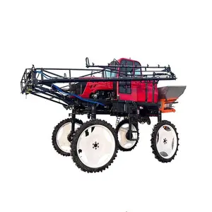 Pulverizador de tractor de pluma de alta eficiencia, pulverizadores agrícolas de control de plagas con esparcidor de fertilizante