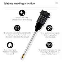Analyseur d'humidité et de pH du sol 2 en 1, 3-8ph, détecteur de longue sonde en métal, outil de mesure pour plantes et jardin, personnalisable OEM
