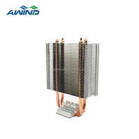 Ventilateur CPU AIO à profil bas LGA 1150 1151 1700, dissipateur thermique avec plaque arrière et fixation par vis pour socket LGA1700, dissipateur thermique AM4, radiateur