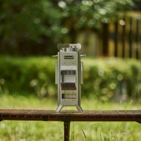 Réchaud de camping en acier inoxydable-Mini réchaud à fusée portable avec logo personnalisé Design minimaliste à faible quantité minimale de commande