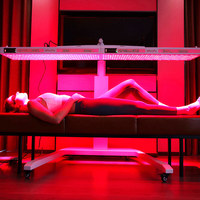 Panel Lampu Merah 300Pcs Tersedia Sesuai Pesanan, Terapi Cahaya Merah LED Perawatan Kulit Canggih Dengan Dudukan, Produsen di Cina