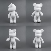 DIY Verseur Peinture Violent Bear Doll 75cm Fluid Bear Model Toy avec White Base Kit