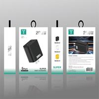 Cargador Rápido de 200W con Enchufe para EE. UU., UE y Reino Unido, 3 Puertos Tipo C + 2 USB Tipo C, QC3.0, Cargador Rápido para Teléfono Móvil, Adaptador de Corriente USB-C PD de 200W