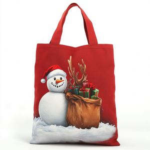 Black and <b>White</b> Fashion Printed Logo Canvas Tote <b>Bag</b> Elegant Shoulder Shopping <b>Bag</b> - Product Image 1