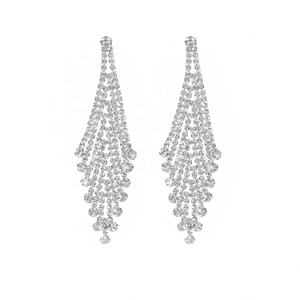 อัลลอยด์แฟชั่นระดับไฮเอนด์ติดเพชรเทียมรูปผีเสื้อคริสตัลเป็นประกายพิเศษแบบห้อยสไตล์ยุโรปอเมริกัน - Product Image 3