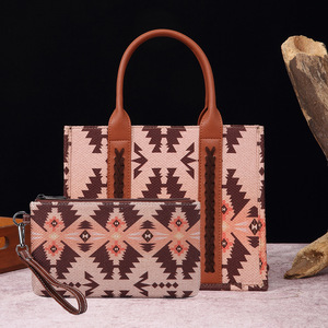 Bolso de Mano Tipo Cartera de Lino y Algodón con Estampado Retro Europeo Americano, Estilo Bohemio Occidental, Funda para Teléfono TK - Product Image 6