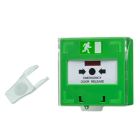 Bouton de panique réinitialisable DC12-24V, alarme incendie, interrupteur de déverrouillage de porte d'urgence, point de rappel manuel, LED ABS
