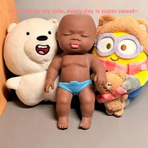 <strong>Doll</strong> Natasha <strong>Doll</strong> Black Baby Hand-held Pinch Music Decompression Toy 15cm - Product Image 4