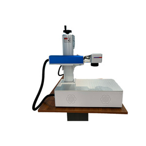 Factory Supply Desk Portable20W 30W Portable Mini Online Fiber Optical Integrated Mini Fiber Mini Laser Marking Machine 20w/30w - Product Image 4