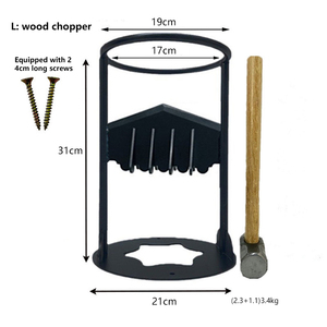 Wountedmatch avec marteau fendeur de bûches d'allumage bois de chauffage fendeur de bois haute qualité sûr pas fonte fendeur de bois Machine - Product Image 4
