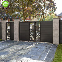 Portail de jardin intelligent, portail électrique en aluminium pour cour, avec modélisation 3D et dimensions personnalisées