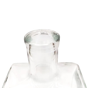 Bouteilles de vin en verre de forme carrée fantaisie de haute qualité, tequila, vodka, <span class=keywords><strong>gin</strong></span>, 500 ml avec bouchon en liège, vente en gros - Product Image 2