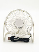 Ventilateur de table pliable USB rechargeable en plastique de 5 pouces à trois vitesses - Ventilateur de refroidissement haute vitesse 5V DC pour la maison, le bureau, la voiture, le camping-car et l'usage domestique