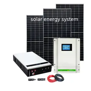 Off Grid loại 5KW sử dụng nhà năng lượng mặt trời hệ thống điện với Mono và Poly loạt tấm pin mặt trời