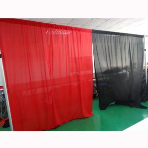 Telescopic double crossbar drapes and curtains luxury <b>backdrop</b> <b>stand</b> pipe and drape for wedding booth - Product Image 2