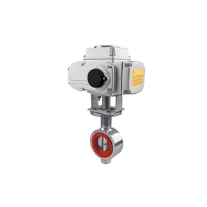 Premium 2in valvola a farfalla motorizzata Tri morsetto EU INOX industriale acqua liquida per bevande parti di alimentazione manuale all'ingrosso - Product Image 1