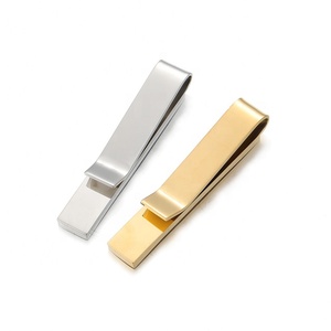 Yiwu Aceon Acero inoxidable Estrecho Liso Hombres Regalo de memoria Personalizado DIY Grabado Acabado brillante Clip de corbata Clip de <span class=keywords><strong>dinero</strong></span> en efectivo - Product Image 1