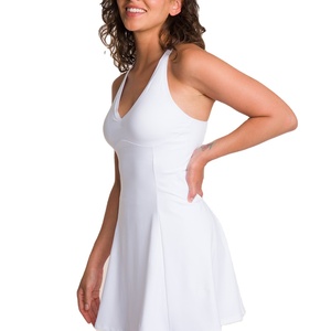 Custom Logo Onderste Zoom Snel Dry Back Cross Eendelig Tennisuniformen Hoge Stretch Spandex/Polyester Sport Mini Rok Dames - Product Image 2