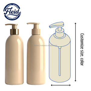 Bouteilles cylindriques en PP multi-tailles avec bouchon à vis et pompe à pression de haute qualité pour l'emballage d'articles de luxe pour hôtels - Product Image 1