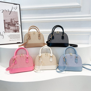 Sac à bandoulière demi-lune de luxe coréen <span class=keywords><strong>Looen</strong></span> pour femme, style rétro, en feutre, avec fermeture éclair, imperméable - Product Image 1