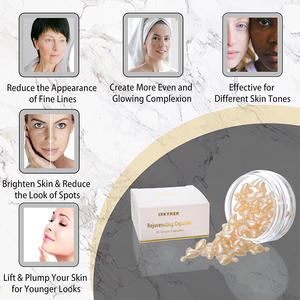 卸売りアンチエイジング若返りフェイスファーミングカプセルビタミン<span class=keywords><strong>E</strong></span>天然シードオイルペプチド血清しわリダクション減速用 - Product Image 2