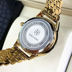 Ladies' premium casual small-sized <b>watch</b> with fashionable mother-of-<b>pearl</b> dial and rhinestone accents, water-resistant, and non- - Product Image 4