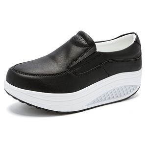 Zapatos de Mujer Blancos y Negros, Mocasines para Hospital, Trabajo, Casuales, Ligeros, Cómodos, Antideslizantes, Zapatos de Enfermera para Verano - Product Image 6