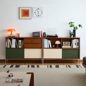 Vintage Style Solid Wood Sideboard Midcentury Modern Multi Functional Storage Cabinet For Living And Dining Room - Product Image 1