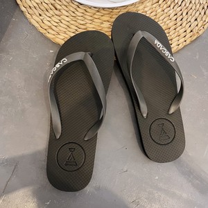 Claquettes de plage et de salle de bain en caoutchouc pour hommes, avec logo personnalisé, imprimé à la demande, été, style havana - Product Image 3
