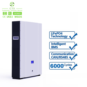 แบตเตอรี่ติดผนัง CTS 10kWh 51.2V 200Ah สำหรับเก็บพลังงานภายในบ้าน พร้อมระบบจัดการแบตเตอรี่อัจฉริยะ BMS CAN RS485 - Product Image 5