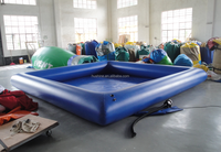 Großer Pool Sprengen Sie den großen Wasser pool Tragbares Mobil 6 Fuß tief für erwachsene Kinder Kinder Aufblasbarer Außen pool