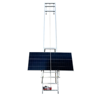 Équipement de levage en câble d'acier de 300 kg, 18 m, échelle de levage pour panneaux solaires, nouvelle machine de levage de matériaux électrique de petite taille pour usage domestique