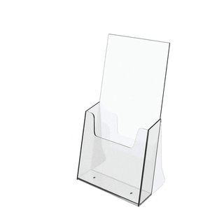 Espositore da Tavolo in Acrilico Trasparente per Brochure, per Ufficio, Ristorante, Reception - Product Image 1