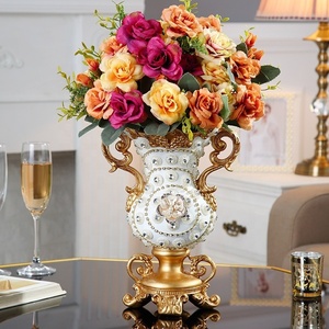 Gran jarrón de estilo europeo-Retro de cerámica de lujo para decoración del hogar - Product Image 2