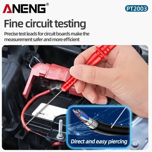 ANENG PT2003 Multimeter test Lead Extension Needle Probe 1000V 10A Red/black Insulated <b>Threading</b> <b>Tool</b> - Product Image 4