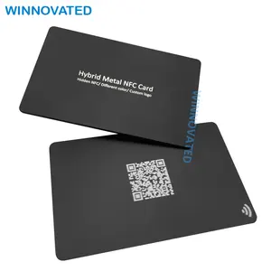 Hybrid Wireless Smart RFID Chip NFC Metal Business Card