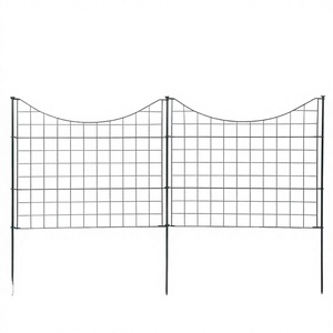 Cercas Decorativas Exteriores Semipermanentes de Alambre de Aluminio Negro con Recubrimiento en Polvo, Cercas para Animales, Cercas para Jardín, Cercas Residenciales - Product Image 3