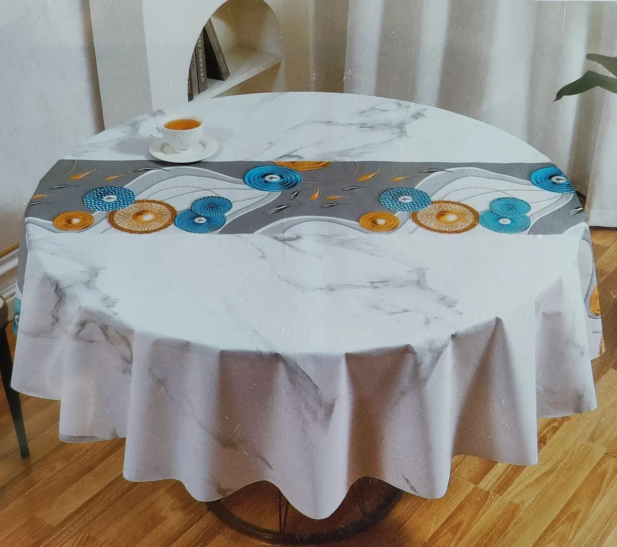 Couverture de table PEVA imprimée avec un nouveau design de chemin de table