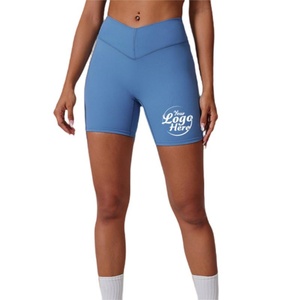 Customized Autumn Winter High Stretch Breathable Quick Dry Nylon Spandex <b>Shaping</b> Sports Shorts Peach Hip Nude Yoga <b>Leggings</b> - Product Image 1
