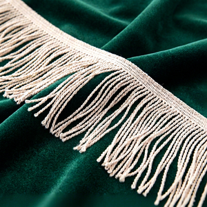 Thin Rope <b>Tassel</b> Fringe Decorative Trim Woven Edge for Garment <b>Curtain</b> Home Textile Bags - Product Image 1