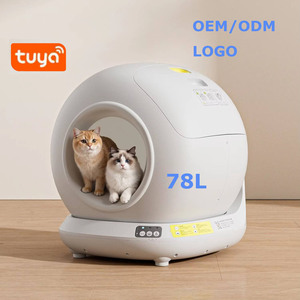 Litière Intelligente pour Chat avec Application, Toilette Entièrement Automatique pour Animaux, Grande Taille, Anti-Éclaboussures, Fermée, Fond Antiadhésif pour Chats - Product Image 1