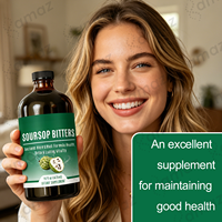 Amaz Vegan Non-OGM 60ml Liquide Amer de Corossol avec Curcuma pour le Soutien Digestif et la Santé Immunitaire