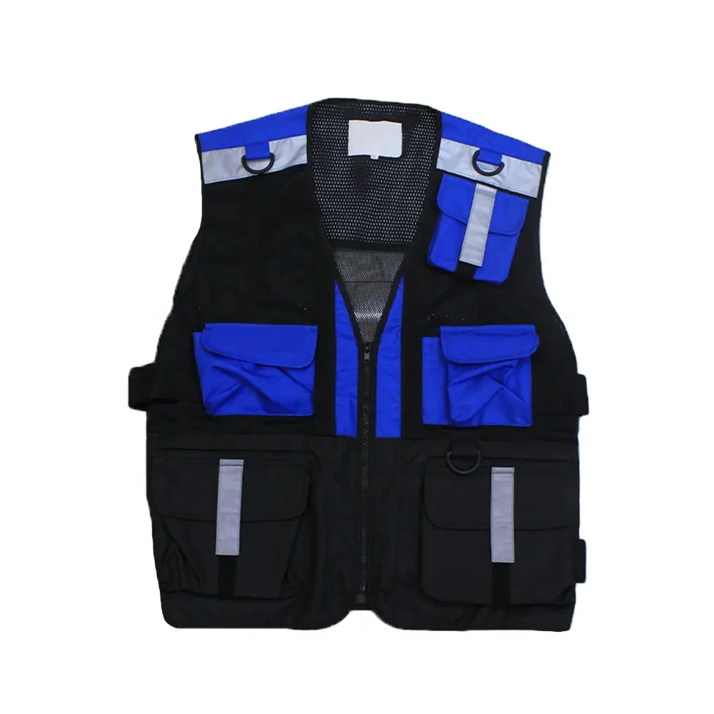 Phản quang an toàn chiến thuật vest khả năng hiển thị cao ngoài trời tập thể dục đa chức năng Túi giao thông vest an toàn vest với logo